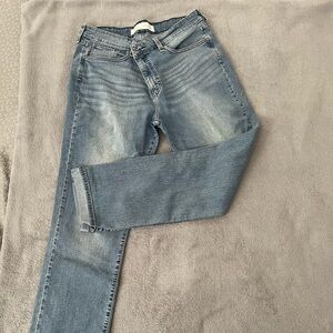 Stylish Blue Straight Leg Women's Jeans